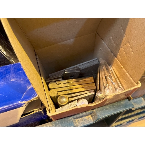 111 - Assortment of hinges, nails, flush bolts etc