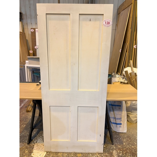 130 - Wooden internal door 1995 x 850mm (needs slight repair)