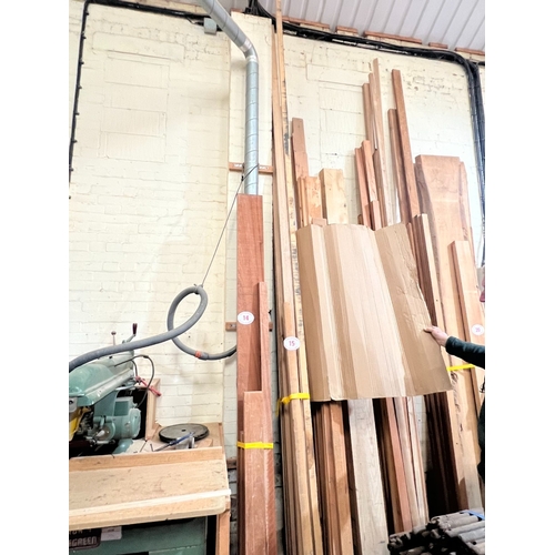 15 - Qty of Ash rips and other lengths 3200mm x 25mm x 25mm, 4100mm x 70mm x 60mm