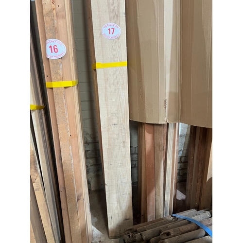 17 - 2 x Ash timber 
2900mm x 190mm x 60mm and 2300mm x 180mm x 60mm