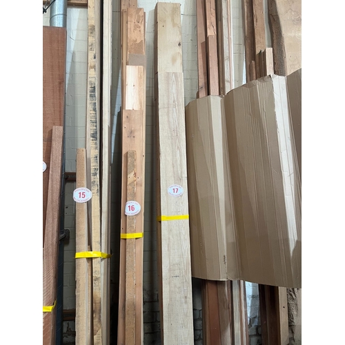 17 - 2 x Ash timber 
2900mm x 190mm x 60mm and 2300mm x 180mm x 60mm