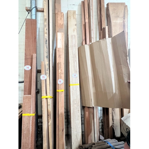 17 - 2 x Ash timber 
2900mm x 190mm x 60mm and 2300mm x 180mm x 60mm