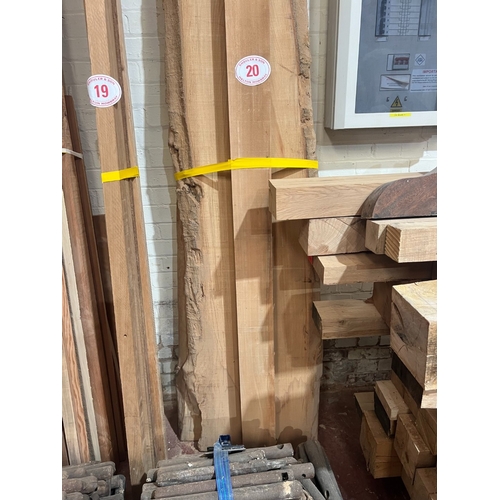 20 - 2 x Large planks beech wavy edge 3000mm x 320mm x 50mm + 
1 x 2200mm x 130mm x 50mm