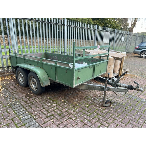 205 - Twin axle car trailer with ladder ramp