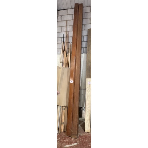 29 - 4 x Pitch pine gym beams 4200mmx 140mm x 70mm (to include baw)