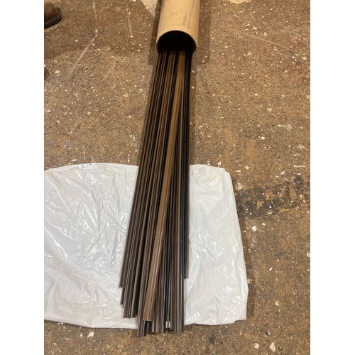 35 - Assorted lengths plastic weather bar, Approx 20 of Brown