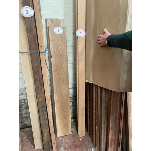 4 - 2 x Beech timber 3100mm x 40mm and 20mm depth 80mm wide