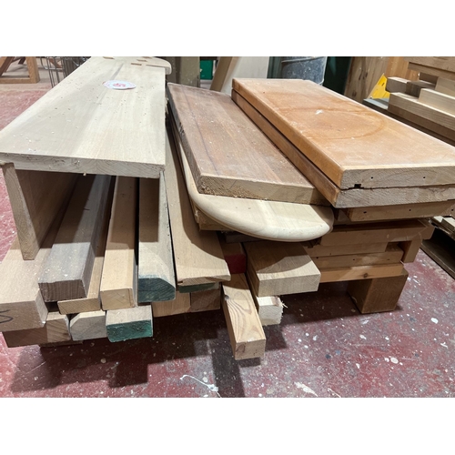 46 - Qty Timber to include stair treads and bull nose