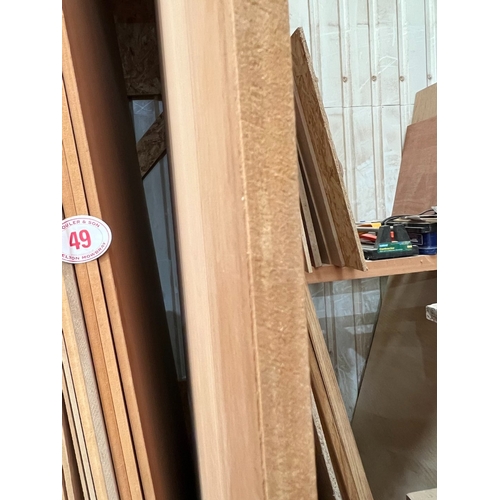 49 - 4 x 8ft x 4ft 19mm veneered Brazilian Mahogany MDF sheets