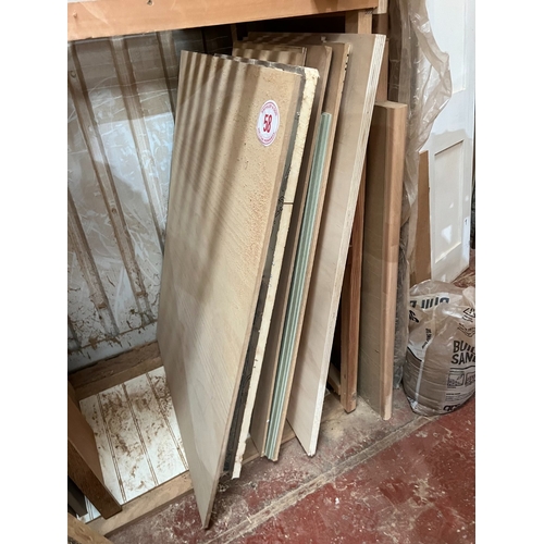 58 - Qty of Mixed MDF and ply sheets