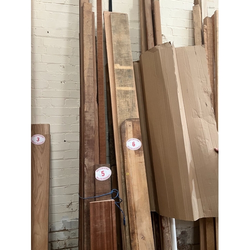 6 - 8 x mixed lengths of beech timber 2500mm x 150mm wide 1 and 2 inch depth