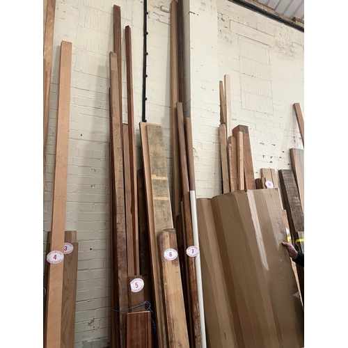 7 - Qty of hardwood, hard rails 3900mm and 2600mm lengths Oak and Sepele