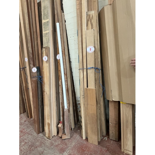 8 - Qty of mixed lengths of Oak 2400mm