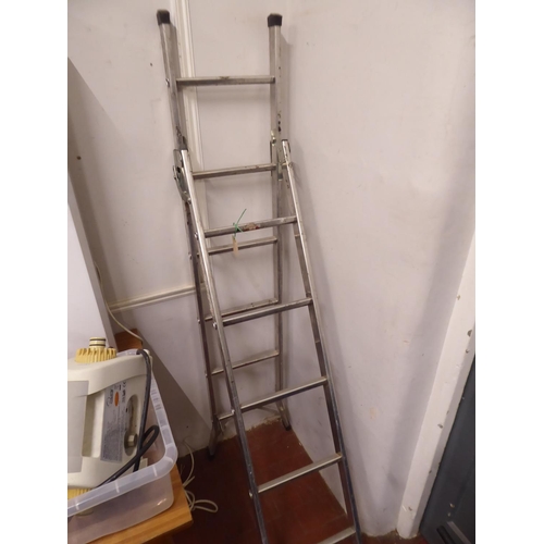 63 - Aluminium step ladders