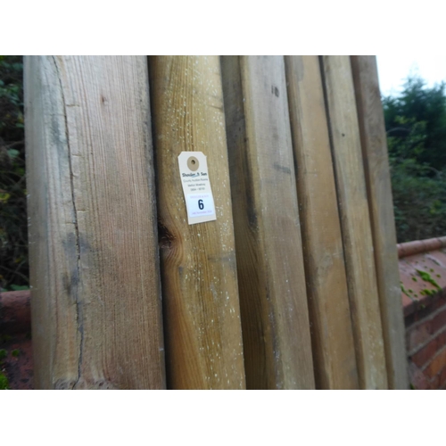 6 - Planed round top posts (2.4m x 90mm x 90mm) (6)