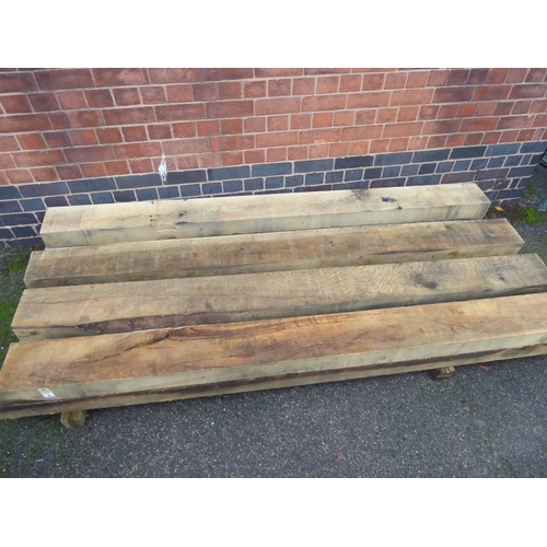 9 - European oak sleeper (2.4m x 200mm x 100mm) (8)