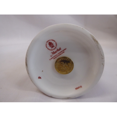 6 - Royal Crown Derby paperweight - meerkat