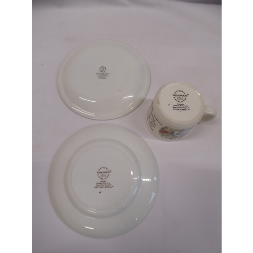 16 - Royal Albert Beatrix Potter Peter Rabbit figures, Wedgwood cup and plate, Plush toy etc.
