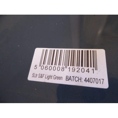 27 - 5 litre tubs green shed and fence paint (2)