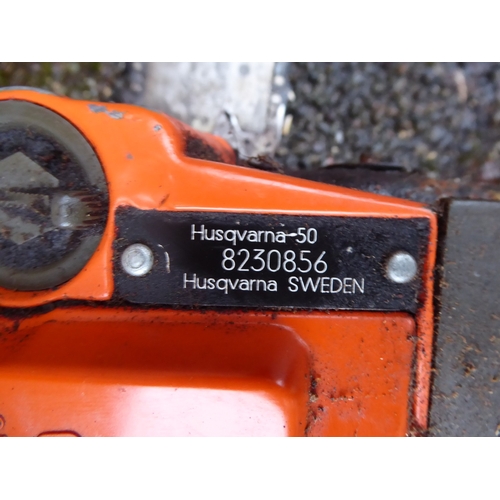 52 - Husqvana petrol chainsaw (16