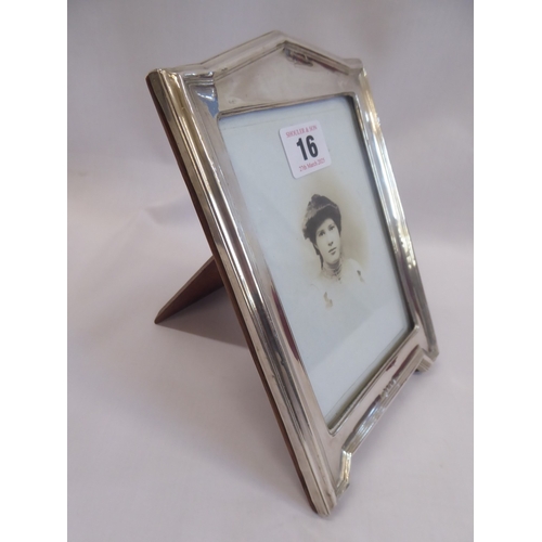 16 - Silver mounted architectural shaped photograph frame - Birmingham 1930