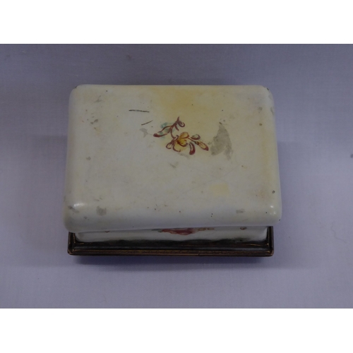 24 - 18th/19thC Bilston type enamel trinket box