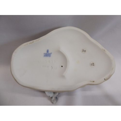 29 - Lladro boy with panda & boy with dog group figures (2)