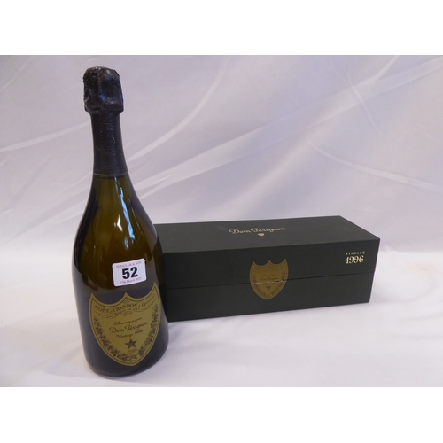 52 - Moet & Chandon Dom Perignon champagne vintage 1996 750ml boxed