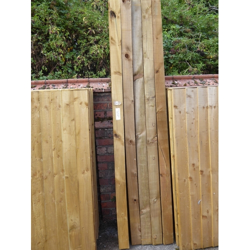12 - Wooden garden fence posts (2400 x 100 x 100mm) (10)