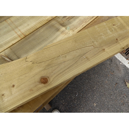 13 - Wooden garden sleepers (2400 x 225 x75mm) (8)