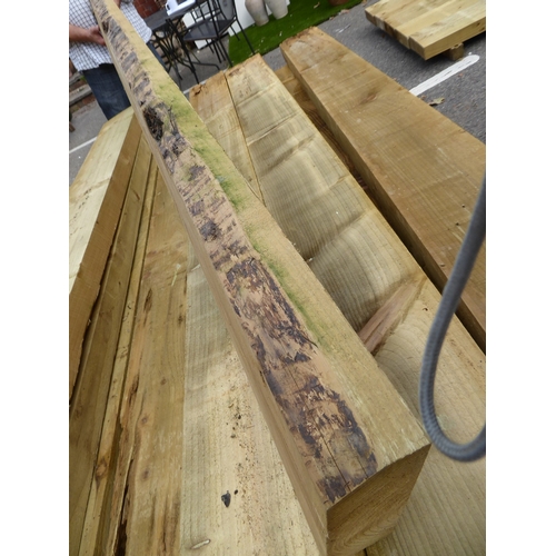 13 - Wooden garden sleepers (2400 x 225 x75mm) (8)