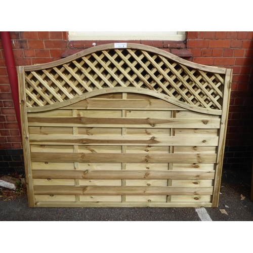 5 - Wooden 'Ashwell' lattice top fence panels (1.8 x 1.5m) (7)