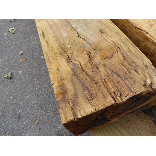 9 - Wooden garden sleepers - (2400 x 200 x 100mm) (8)