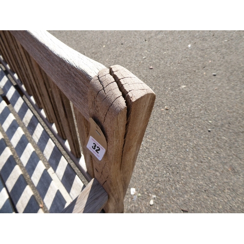 32 - Wooden garden bench