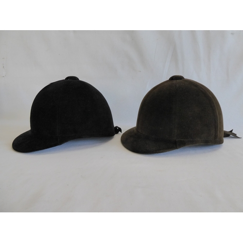 Vintage brushed silk ladies riding hats - Selfridges and Harry Hall (2)