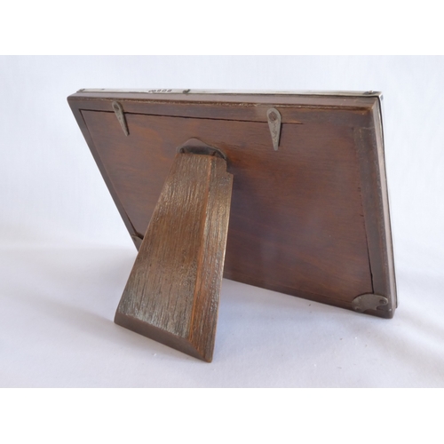47 - Engine turned silver photograph frame - Birmingham 1929