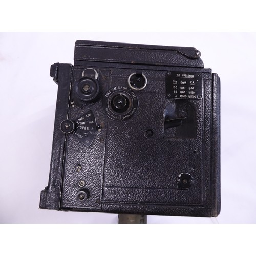 Butcher's Popular Pressman collapsible camera on tripod with plates in ...