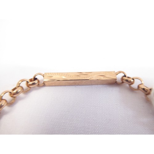30 - 9ct rose gold bracelet (7.5g)