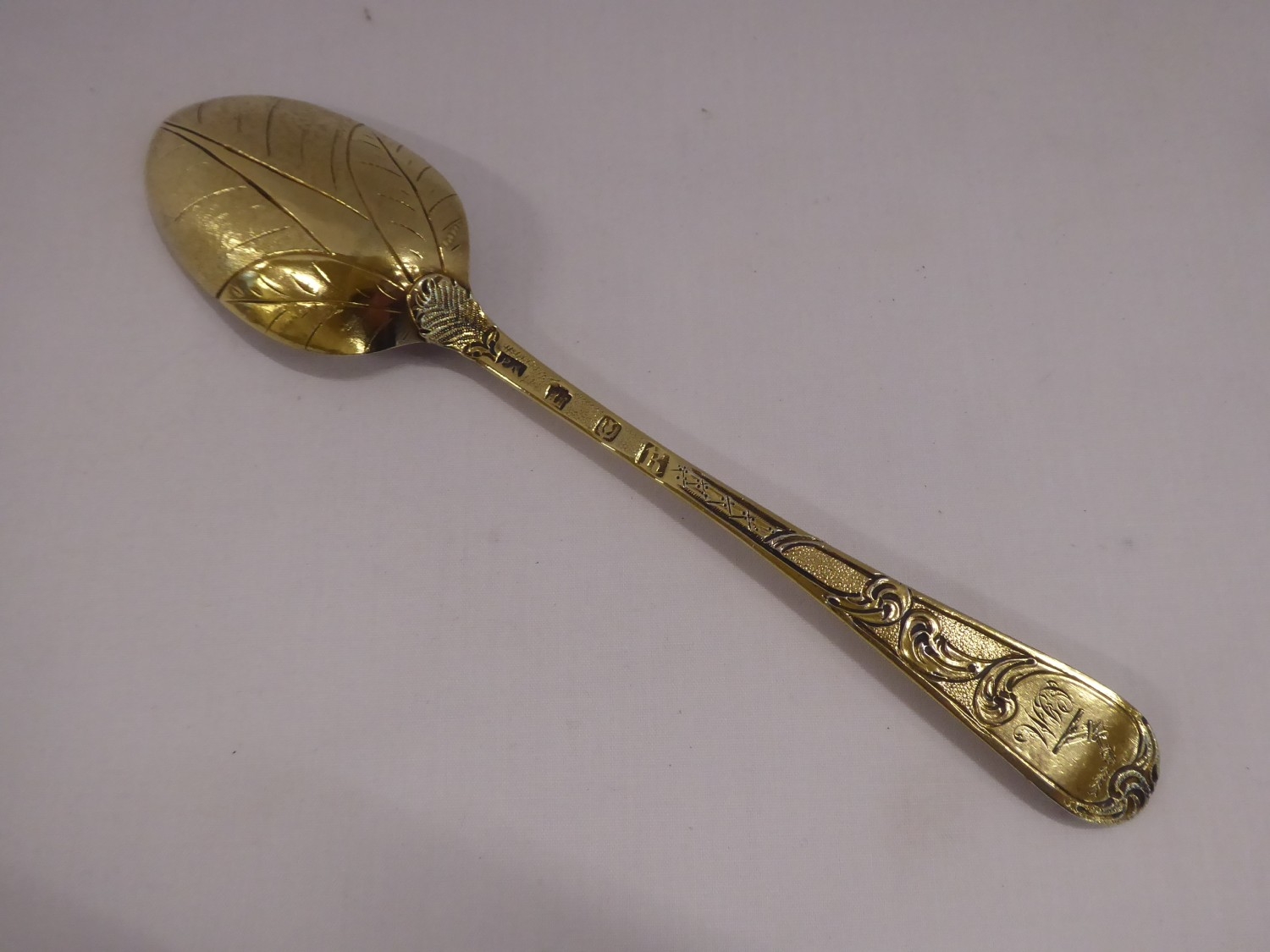 Silver gilt engraved spoons - Edinburgh 1771 (3)
