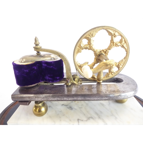 Victorian hand crank electromagnetic 'electric shock' machine under ...