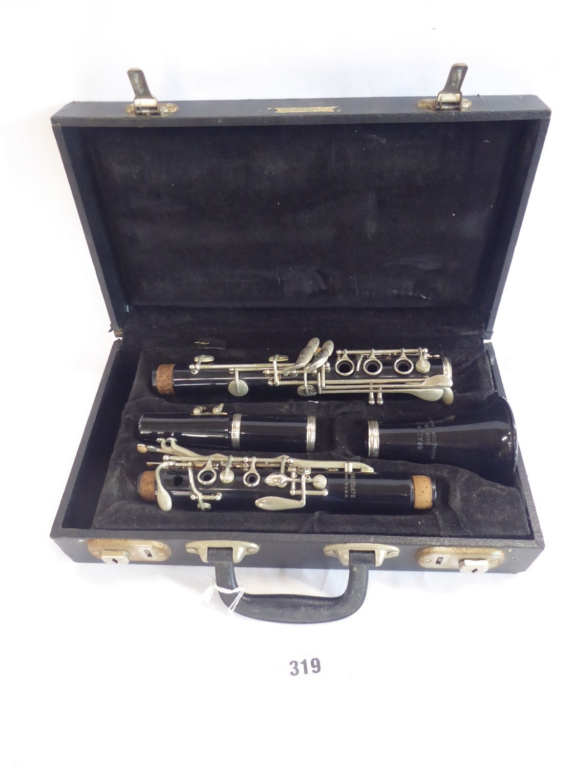 Graduate clarinet made for Rudell Carte & Co.Ltd in fitted case