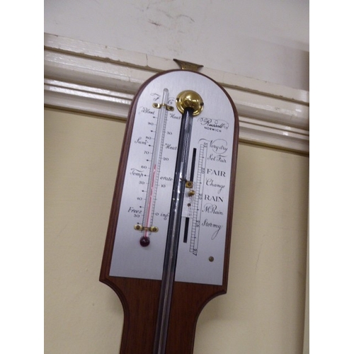 20thC stick barometer - Russell, Norwich