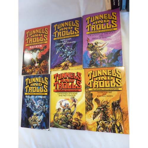 Collection of fantasy roleplaying books, including Ian Livingston and ...