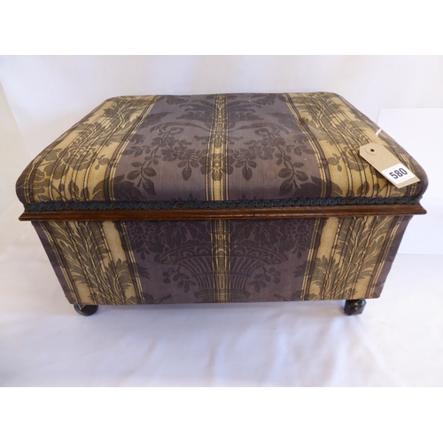 Upholstered box footstool