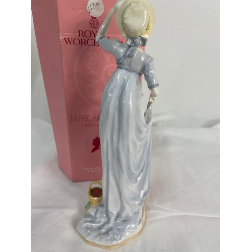 22 - Boxed Royal Worcester Jane Austin Collection Figurine By Emma Woodhouse