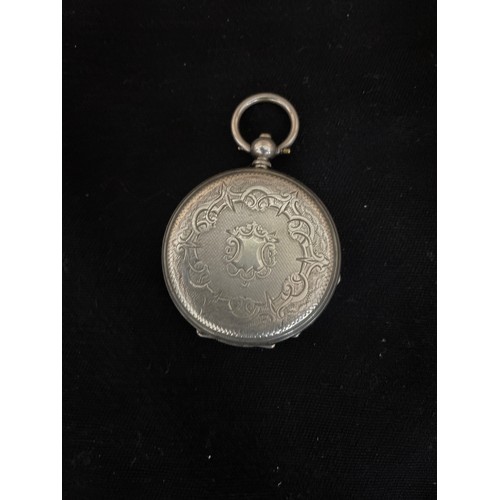 23 - Antique Silver Key Winding Pocket Watch c1920