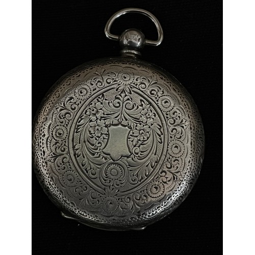 25 - Swiss Silver Key Winding Pocket Watch Stamped 935 c1895-1900