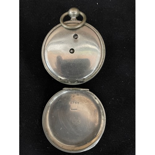 26 - German Key Winding Silver Pocket Watch (Argentan 935)