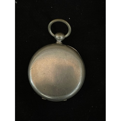 26 - German Key Winding Silver Pocket Watch (Argentan 935)