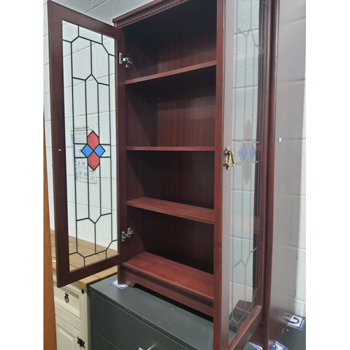 62 - Glass fronted Bookcase